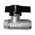 DN-10 Nickel Plated Brass Ball Valve image 0