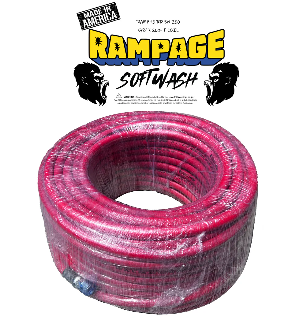Rampage 5/8" Red 200ft Softwash Hose image 0