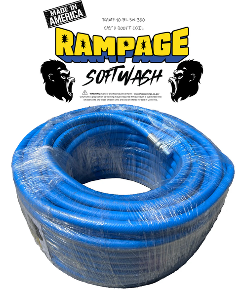 Rampage 5/8" Blue 300ft Softwash Hose image 0