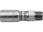 3/8" Male NPT Swivel Hydraulic Hose Coupling image 0