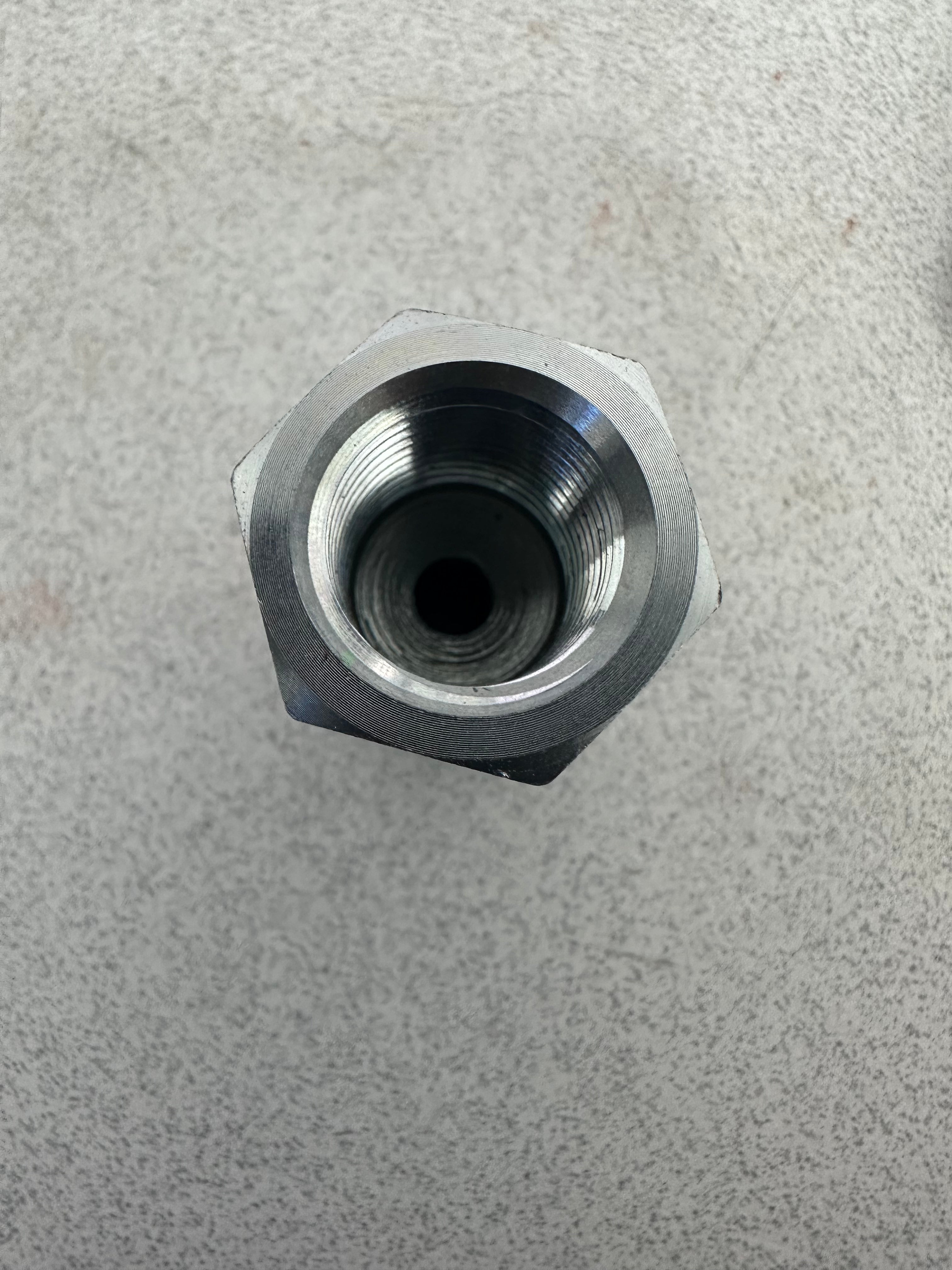 3/8 FPT x 1/4 FPT Swivel Steel Reducer