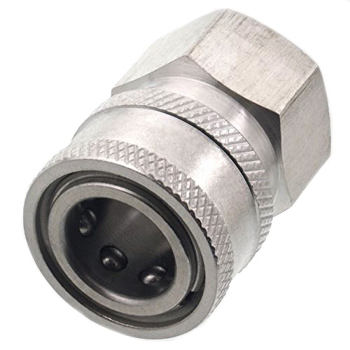 1/2" Female Thread Stainless Steel Coupler Quick Connect image 0