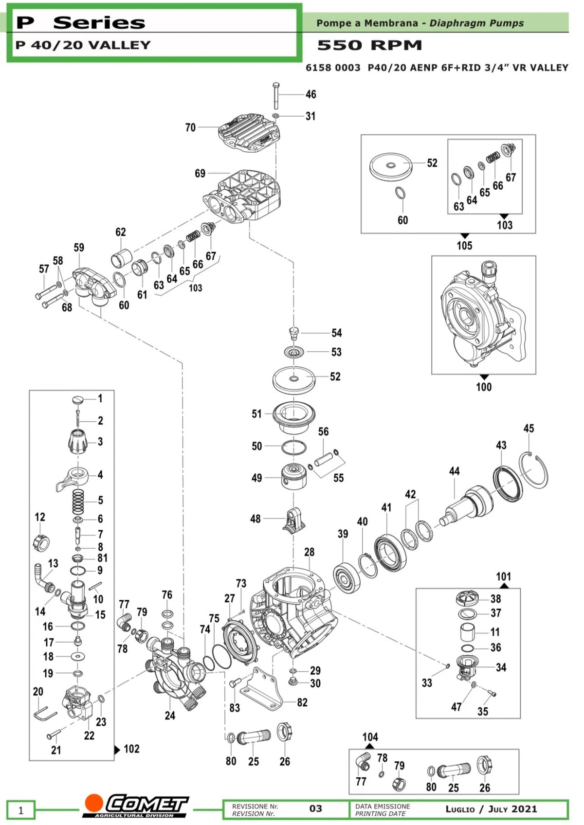 P40 Manifold Left side