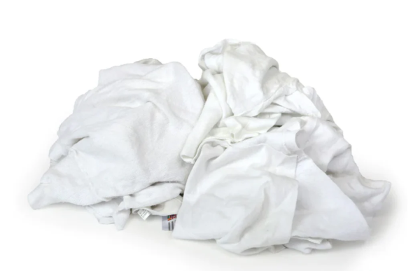 WHITE COTTON WIPING RAGS 10LBS