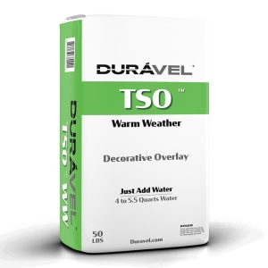 Duravel TSO-WW: Trowel/Spray Overlay Bag Mix, Warm Weather, 50-Pound Bag