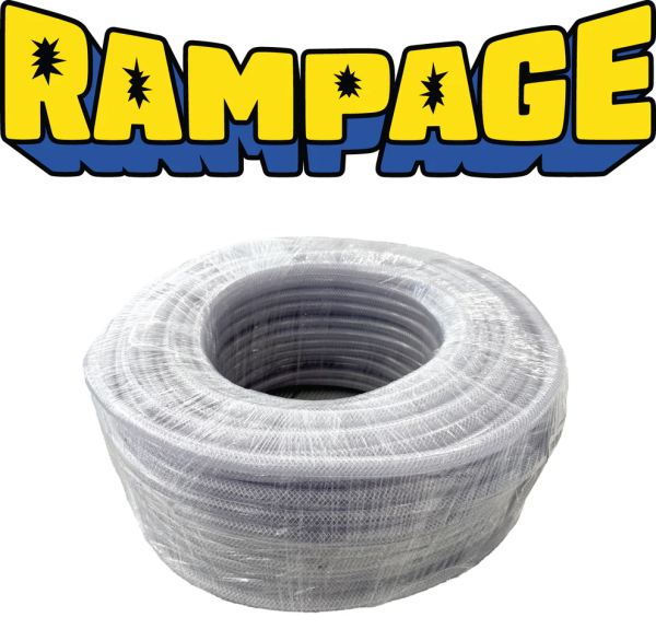 Rampage 1/2" Clear Braided Hose 300'