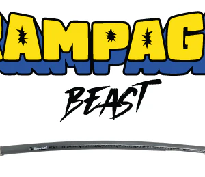 RAMPAGE BEAST Smooth Gray 1/2" Double Wire 6200 PSI Whip hoses